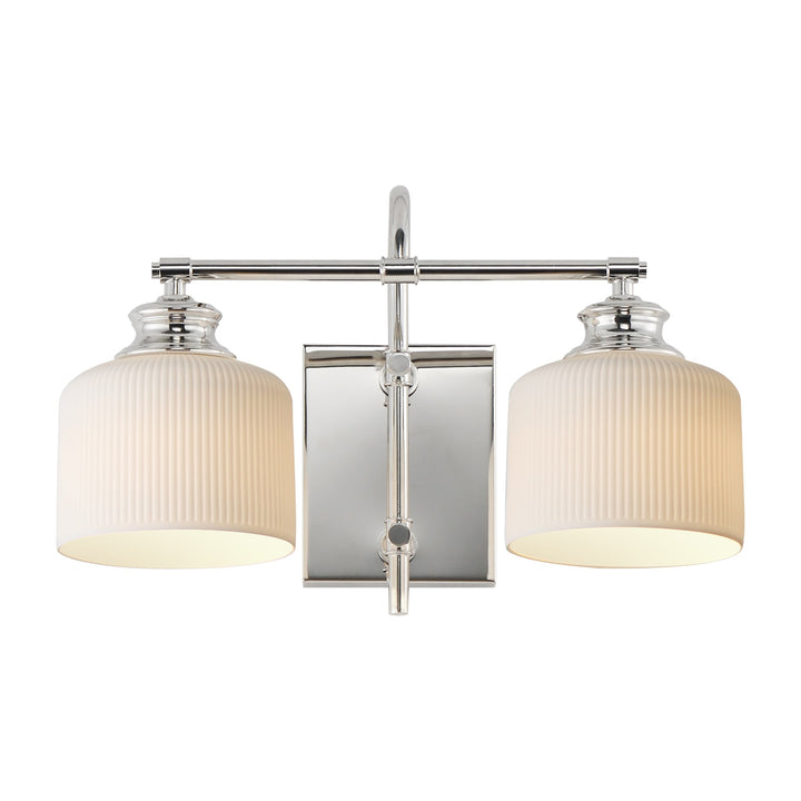 Bisque 2-Light Wall Sconce by Studio M Lighting in Polished Nickel