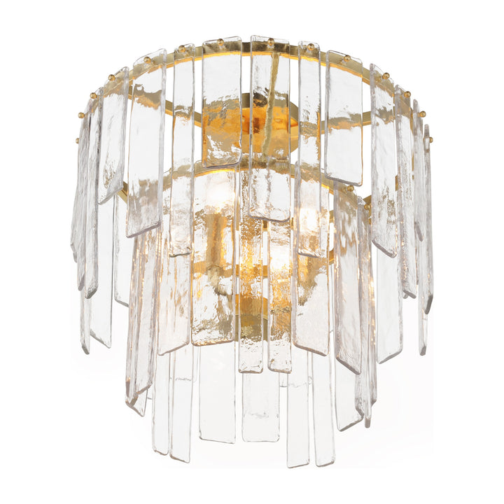 Warren 4-Light Semi-Flush / Pendant by Studio M Lighting in Gold Leaf