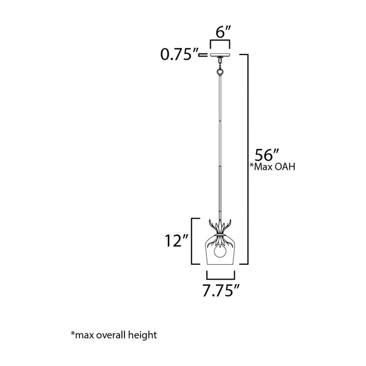 Firenze Flush Mount by Studio M Lighting – line drawing