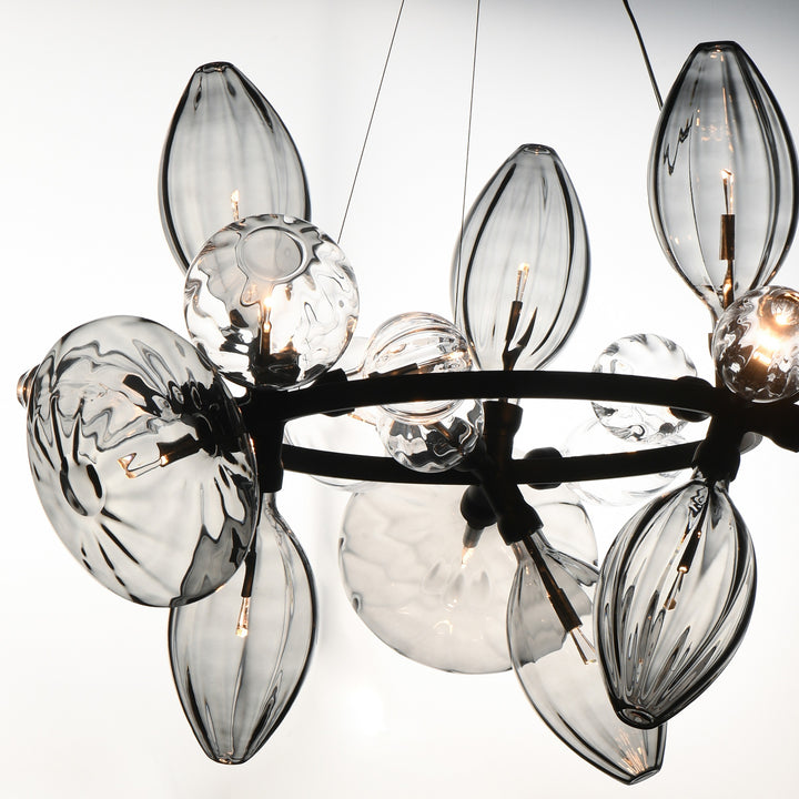 Ray Dance Cluster Ray Dance 18-Light 3 Cluster LED Pendant by Studio M Lighting – lifestyle