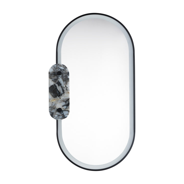 Stonewall LED Mirror by Studio M Lighting in Black