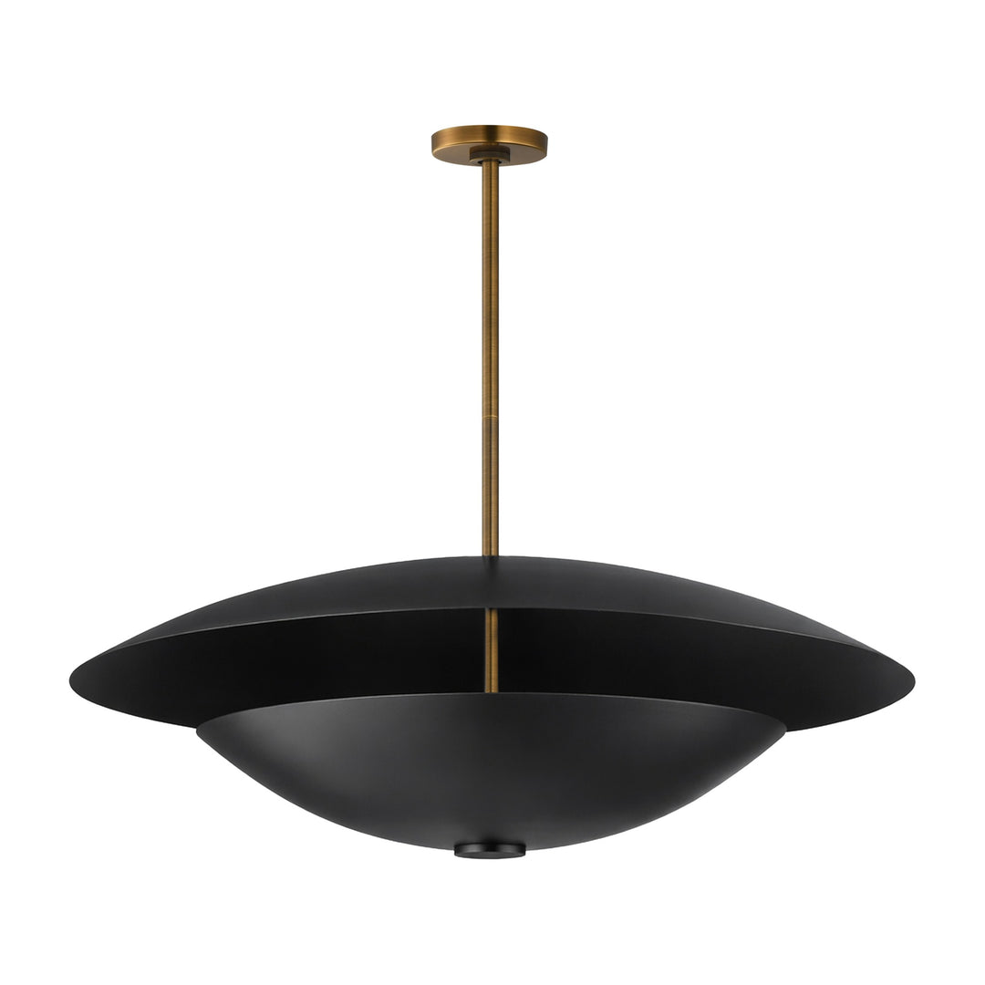 Vesta LED 2-Tier LED Pendant by Studio M Lighting in French Gold