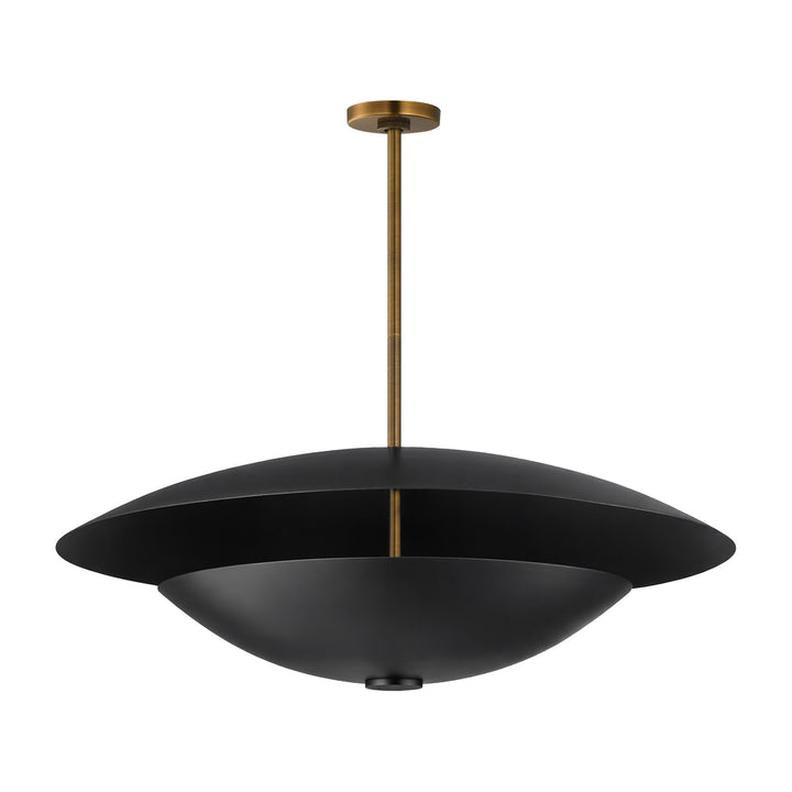 Vesta LED 2-Tier LED Pendant by Studio M Lighting in French Gold