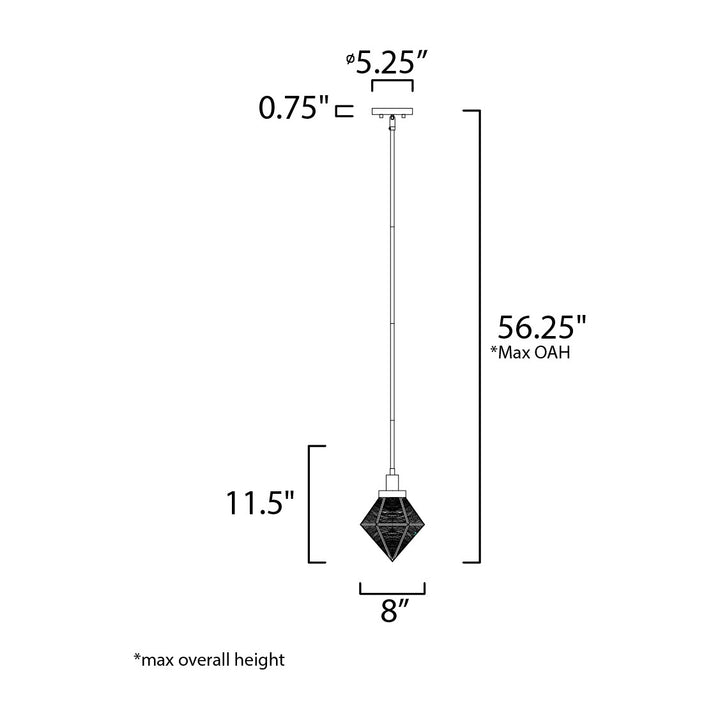 Adorn Mini Pendant by Studio M Lighting – line drawing