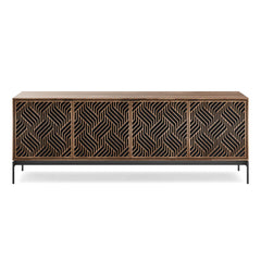 Elements 8709 Weave Media Cabinet with Console Base BDI