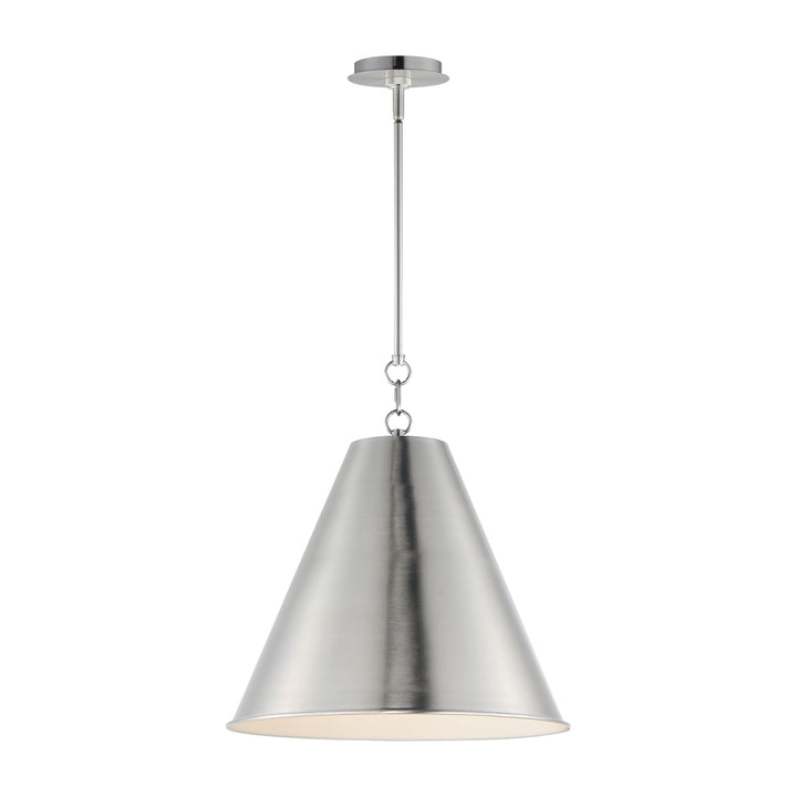 Veritas 18 1-Light Pendant by Studio M Lighting in Satin Nickel