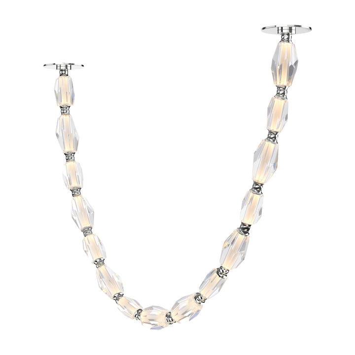 Dolce Vita 84" LED Pendant by Studio M Lighting in Polished Nickel