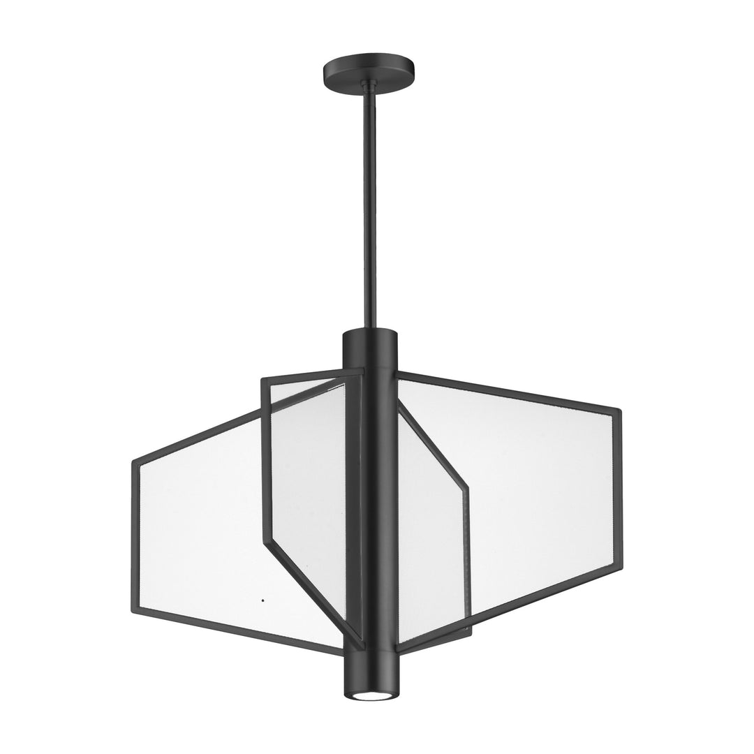 Telstar 26 Wide LED Pendant by Studio M Lighting in Black
