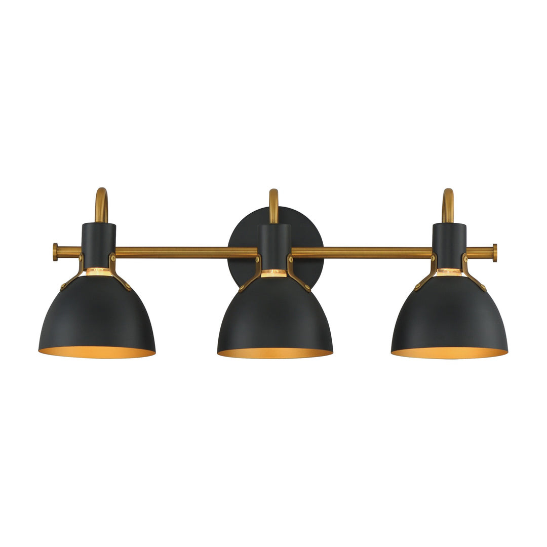 Dusk Wall Sconce by Studio M Lighting in Black / Antique Brass