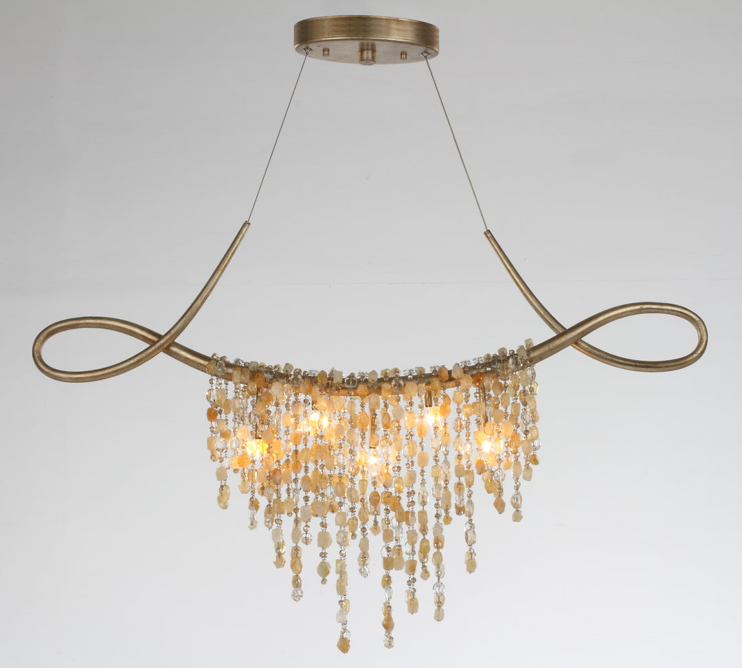 Cradle 5-Light Linear Chandelier by Studio M Lighting – lifestyle