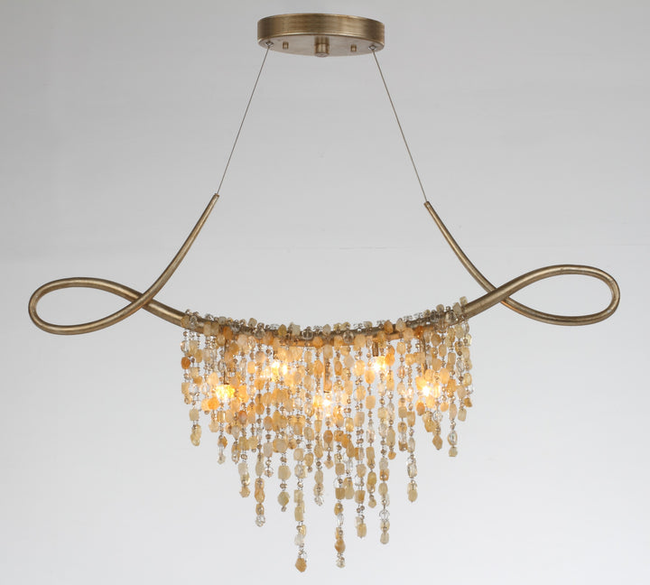 Cradle 5-Light Linear Chandelier by Studio M Lighting – lifestyle