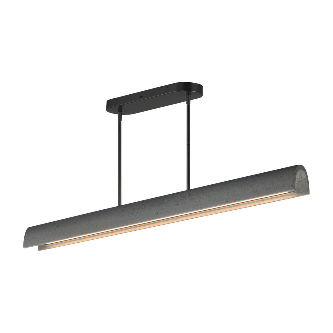 Matera 60 LED Linear Arch Pendant by Studio M Lighting in Gray