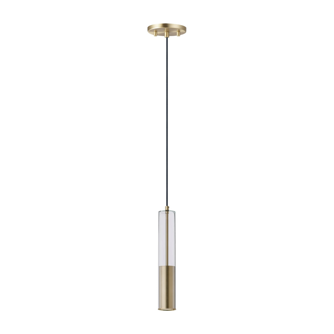 Torch LED 1-Light Pendant by Studio M Lighting in Satin Brass