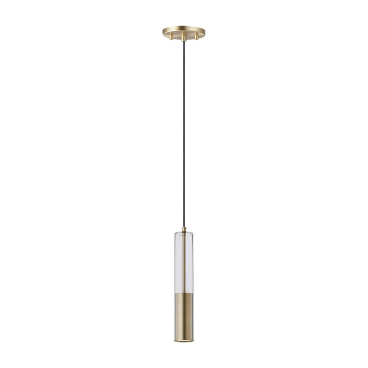 Torch LED 1-Light Pendant by Studio M Lighting in Satin Brass