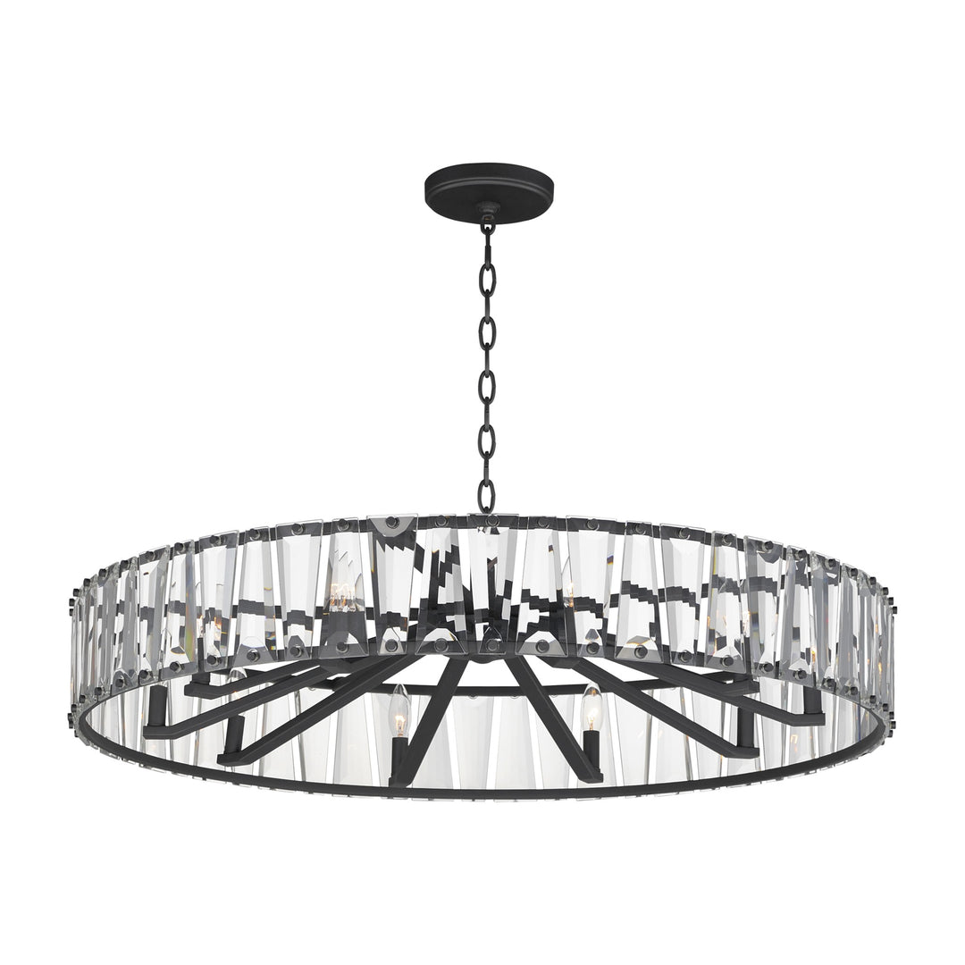Odeon 10-Light Chandelier by Studio M Lighting in Black