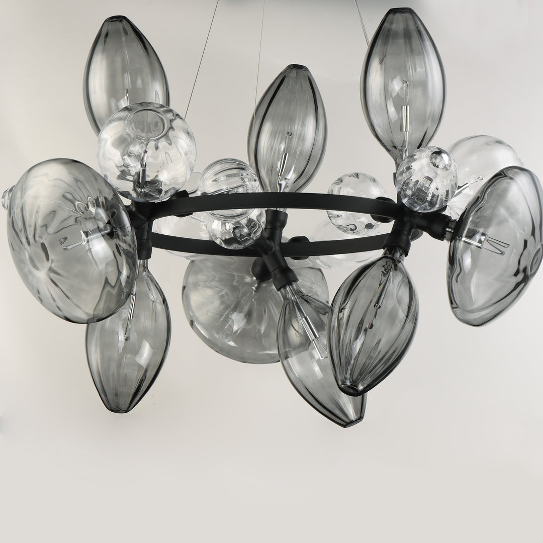 Ray Dance Cluster Ray Dance 18-Light 3 Cluster LED Pendant by Studio M Lighting – lifestyle