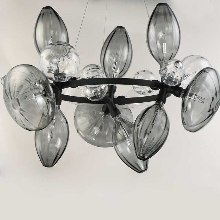 Ray Dance Cluster Ray Dance 18-Light 3 Cluster LED Pendant by Studio M Lighting – lifestyle