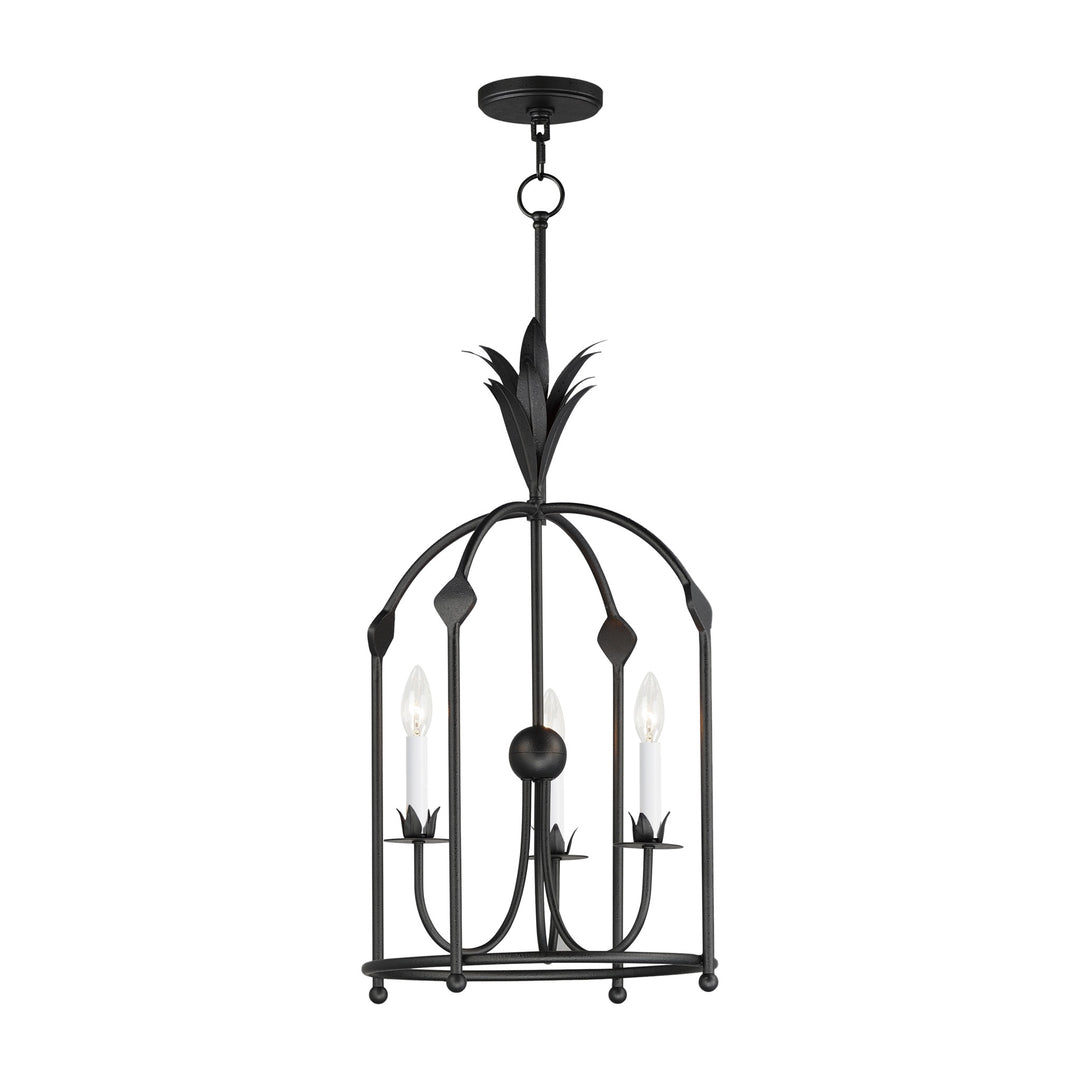 Paloma 3-Light Foyer Pendant by Studio M Lighting in Anthracite