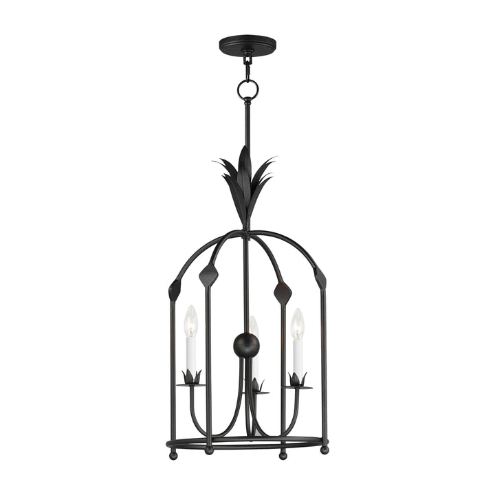 Paloma 3-Light Foyer Pendant by Studio M Lighting in Anthracite