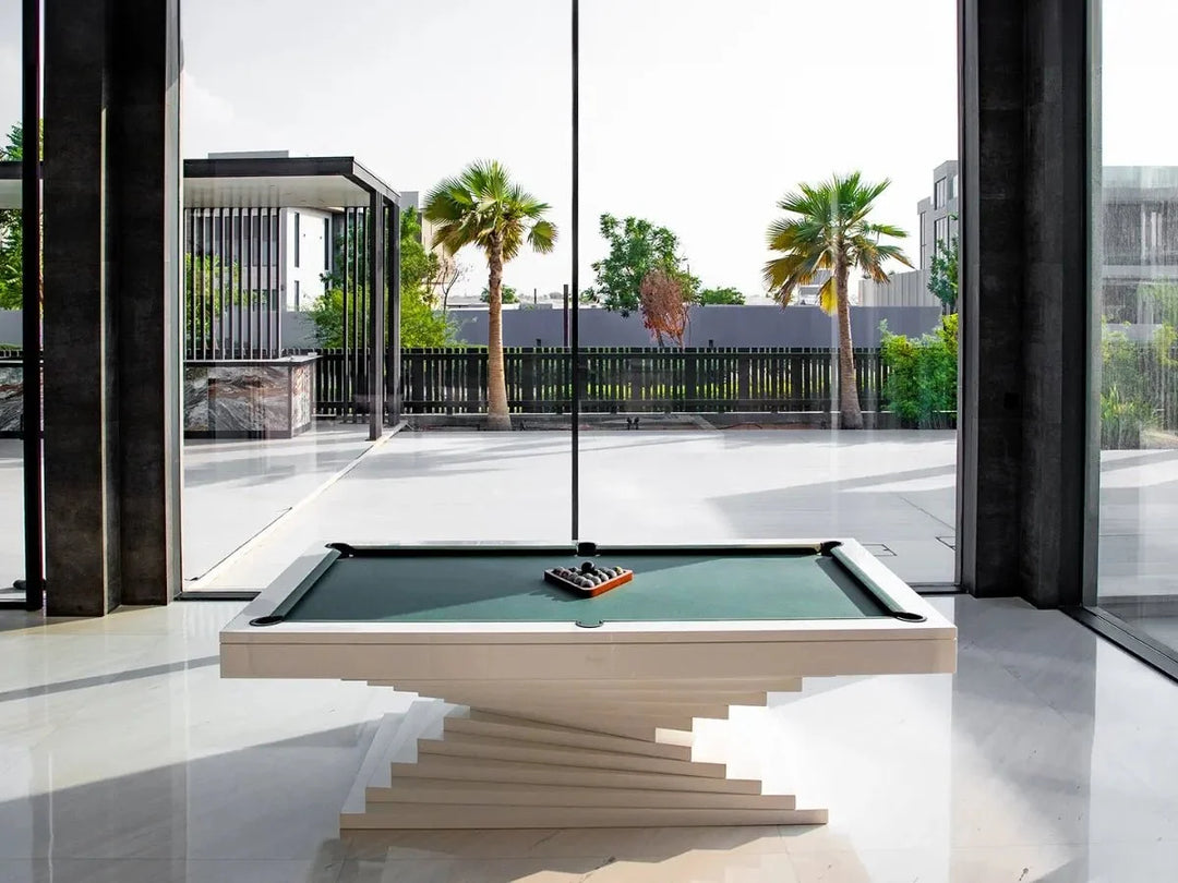 Neavio pool table, Crisp White scheme: white tiered base