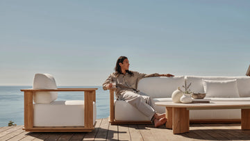 Newport Teak Sofa 96" Outdoor Sofas Harbour Outdoor