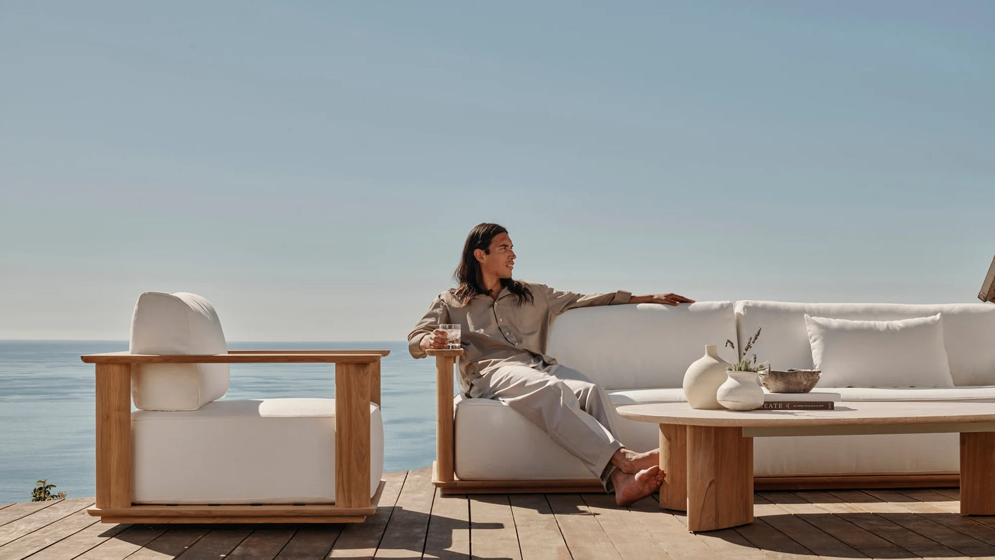 Newport Teak Sofa 96" Outdoor Sofas Harbour Outdoor