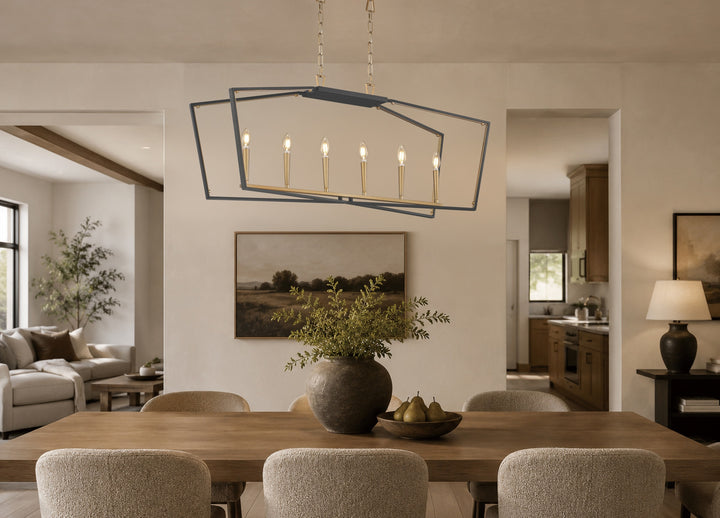 Melrose 6-Light Linear Pendant by Studio M Lighting – lifestyle