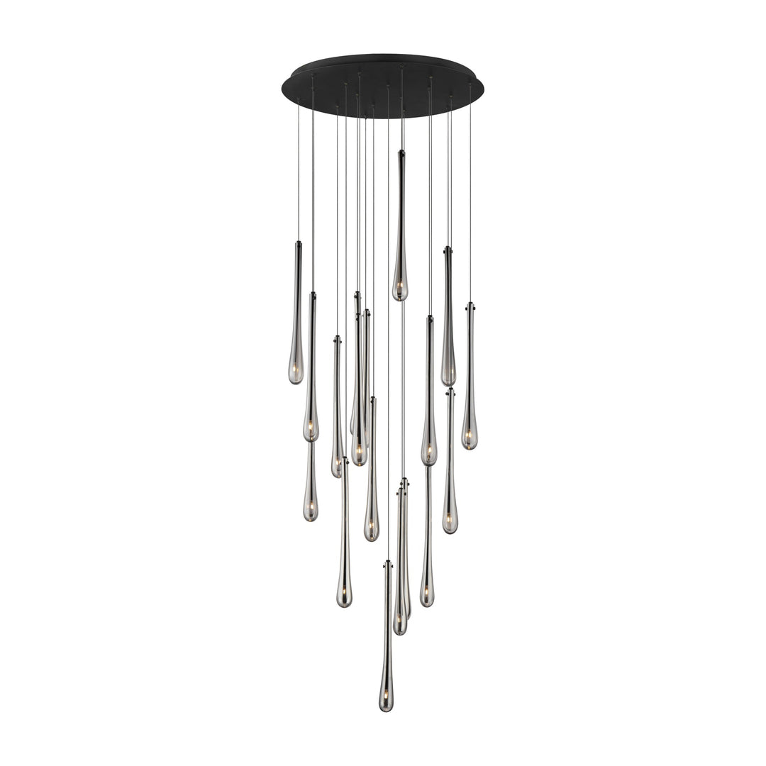 Stillo 18-Light LED Pendant by Studio M Lighting in Black