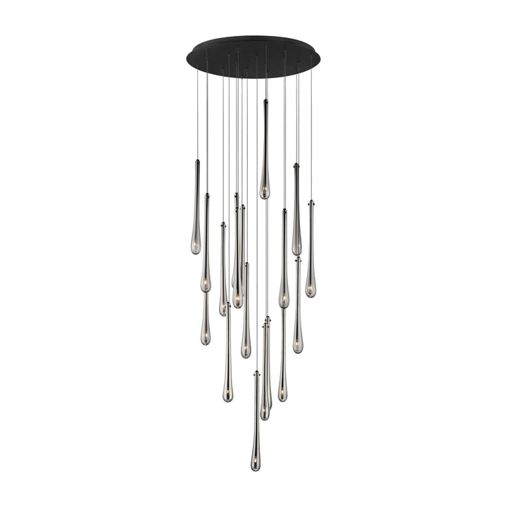 Stillo 18-Light LED Pendant by Studio M Lighting in Black
