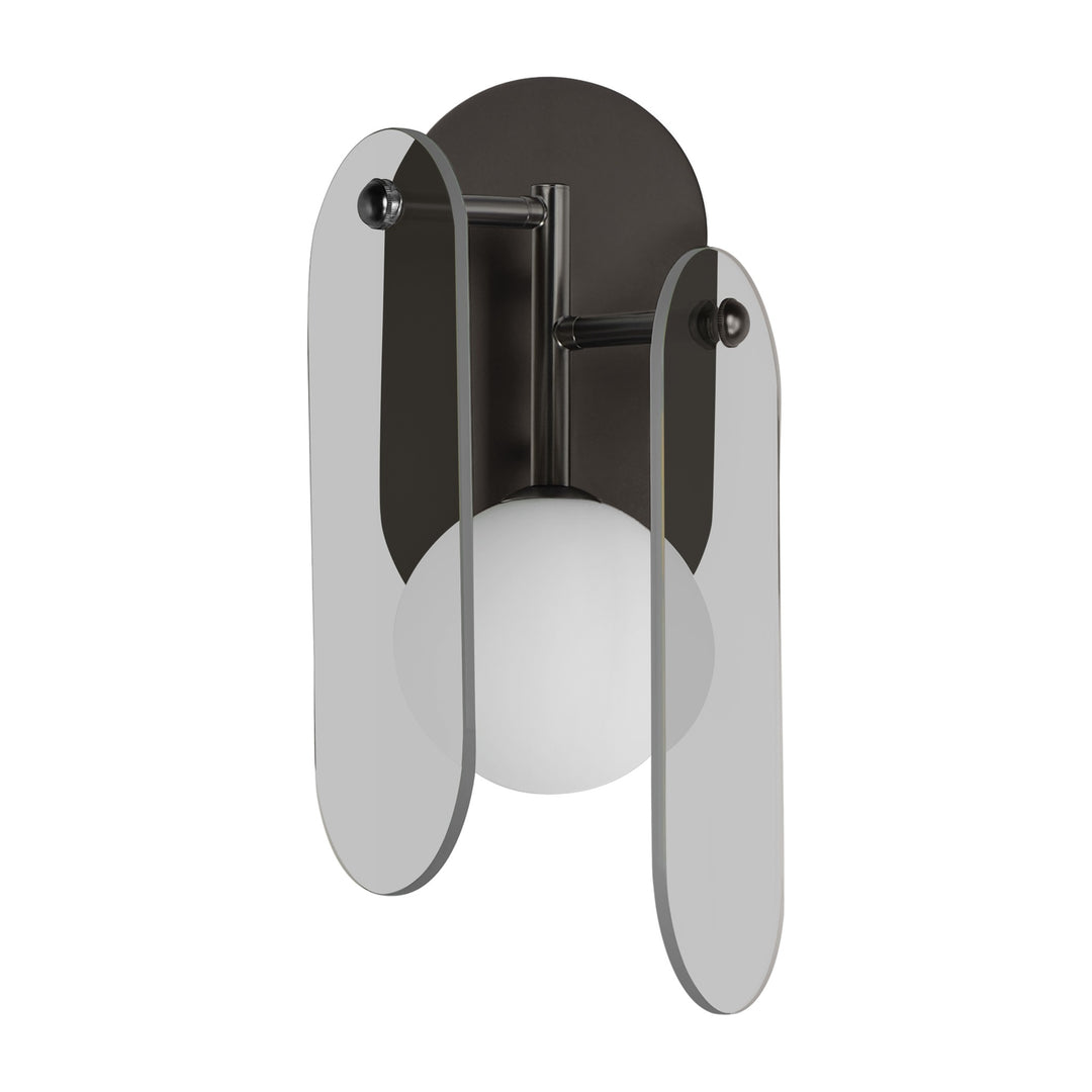 Megalith - Glass Megalith LED Wall Sconce by Studio M Lighting in Brushed Bronze