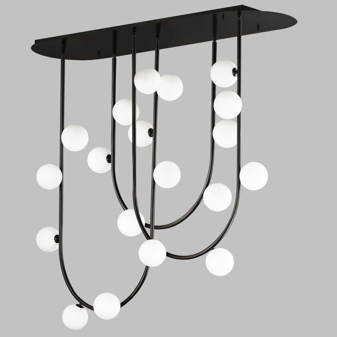 Contour 19-Light Fixed Stem Ceiling Light by Studio M Lighting – lifestyle