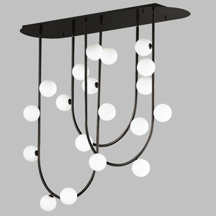 Contour 19-Light Fixed Stem Ceiling Light by Studio M Lighting – lifestyle