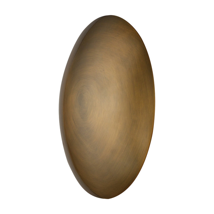 Vesta 8" LED Flush Mount/Wall Sconce by Studio M Lighting in Weathered Brass