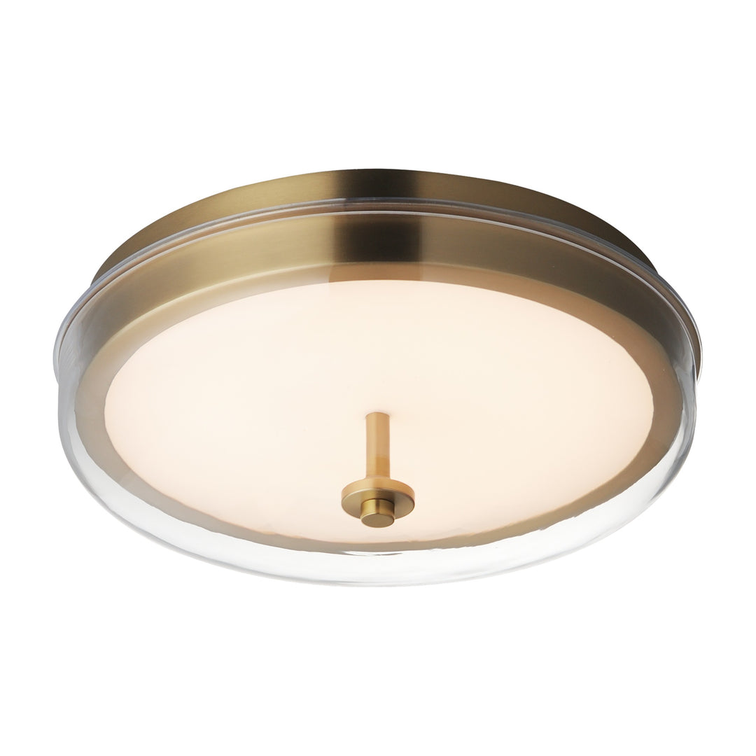 Voto LED Flush Mount by Studio M Lighting in Natural Aged Brass