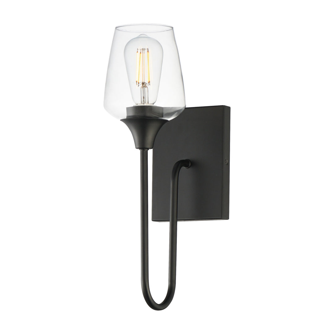 Goblet 1-Light Wall Sconce by Studio M Lighting in Black