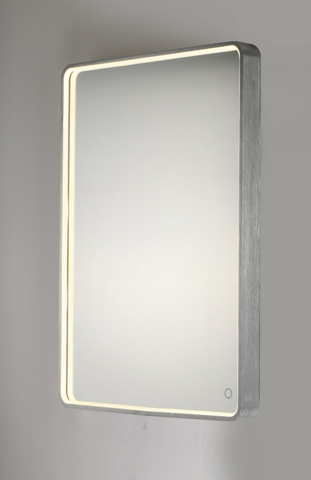 24" x 31.5" Rectangular LED Mirror by ET2 Lighting, styled view 1