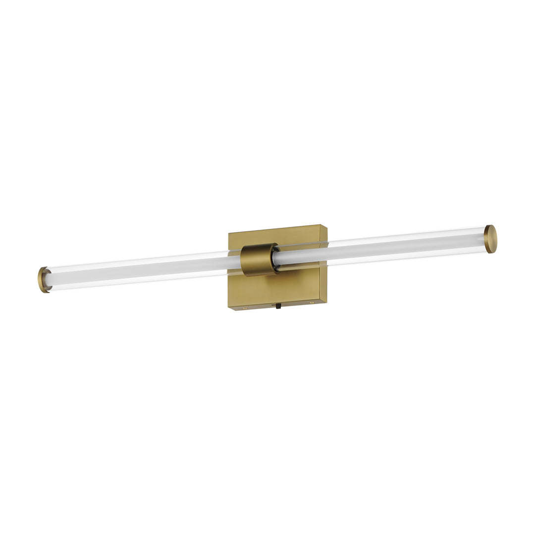 Fuse 30" LED Bath Vanity CCT Select by Studio M Lighting in Natural Aged Brass