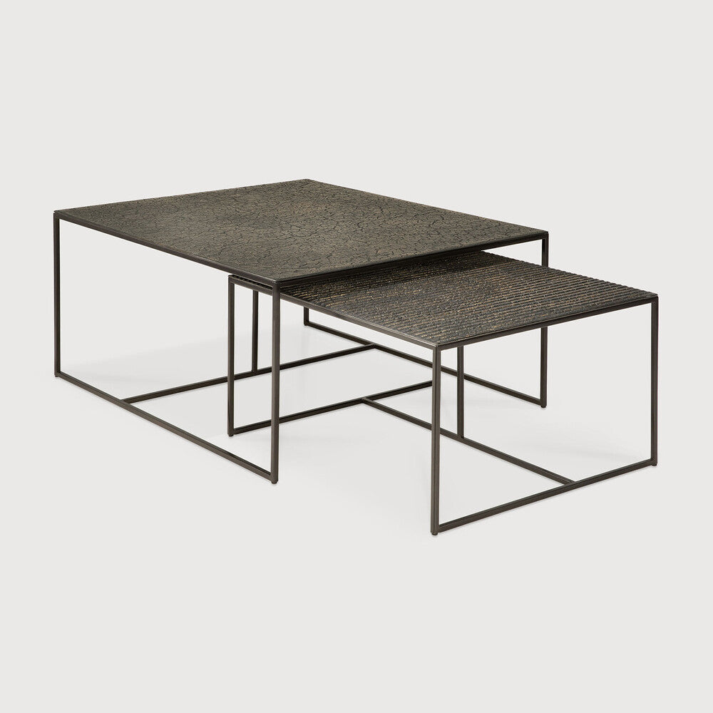 Pentagon Nesting Coffee Table Set by Ethnicraft Coffee Tables Ethnicraft