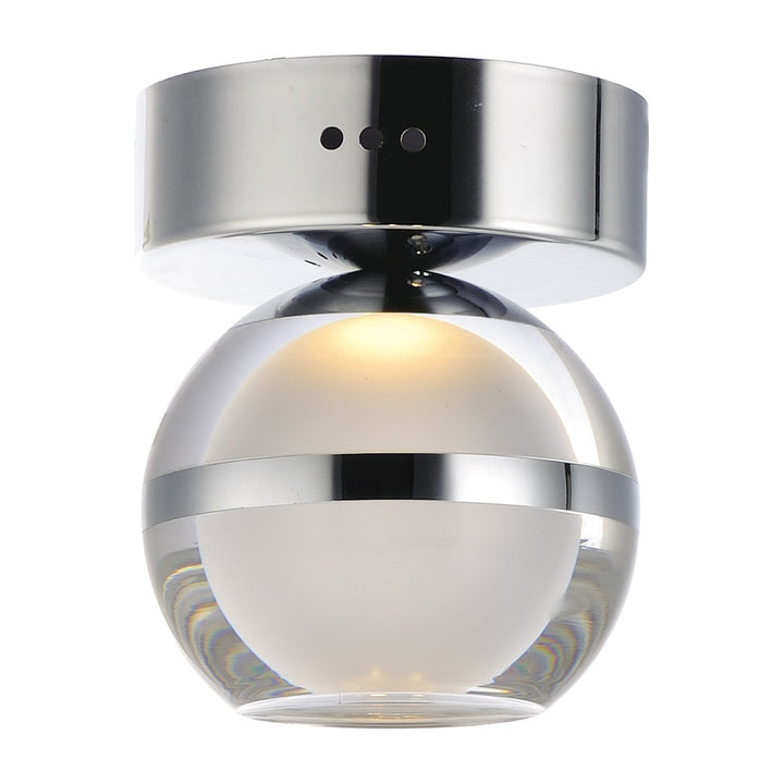 Swank Wall Sconce/Flush Mount by Studio M Lighting in Polished Chrome