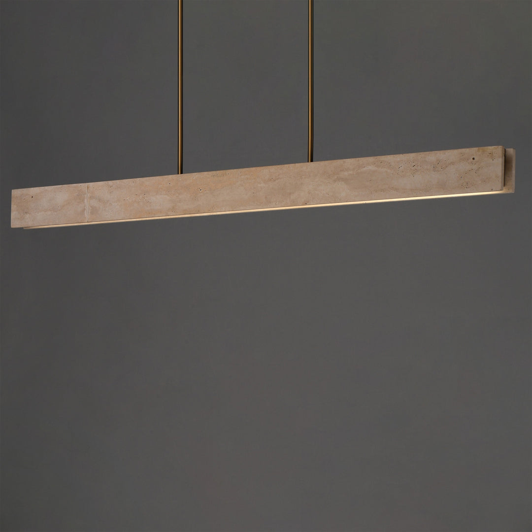 Lintel 59 LED Linear Stone Pendant by Studio M Lighting – lifestyle