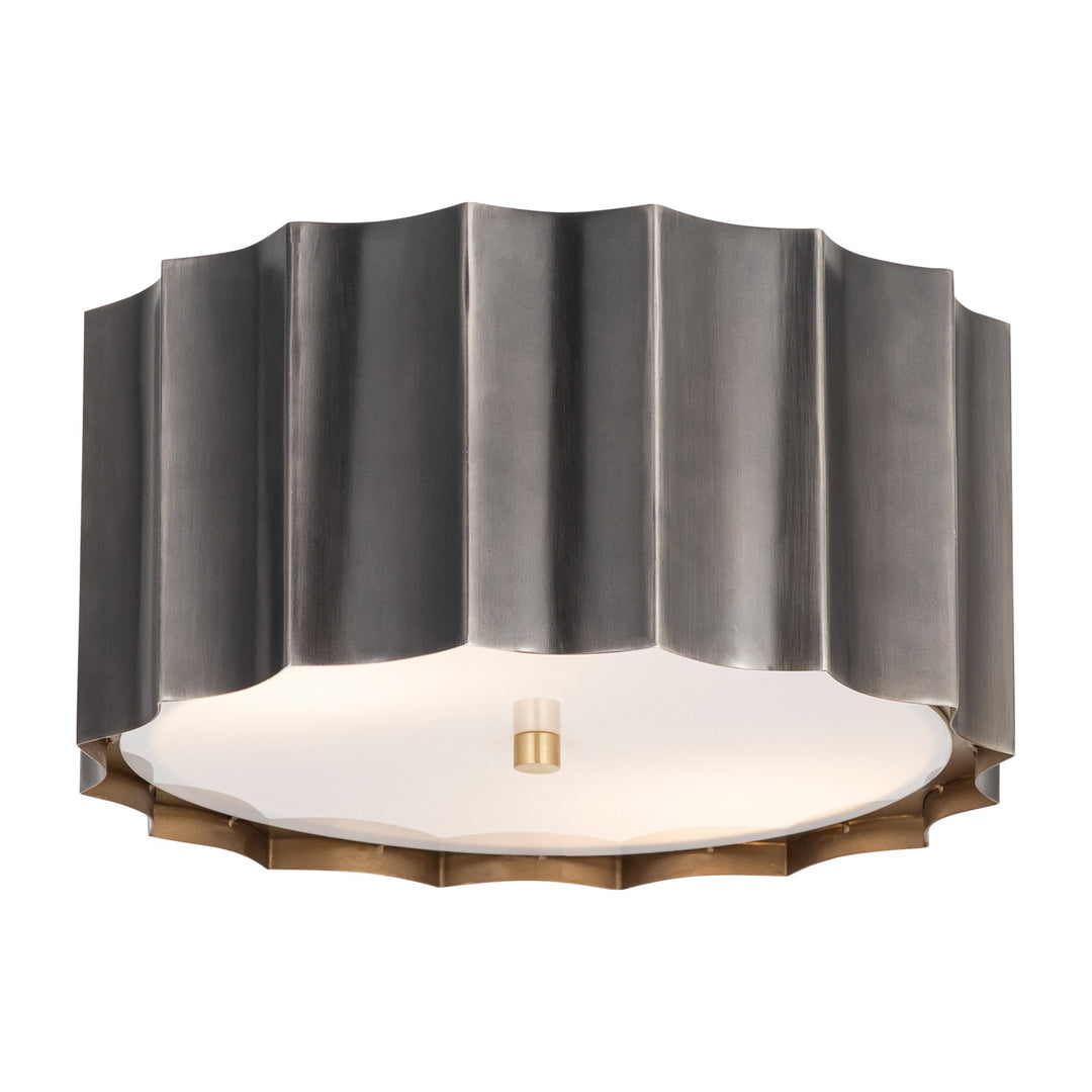 Allegra Flush Mount by Studio M Lighting in Gunmetal / Gold