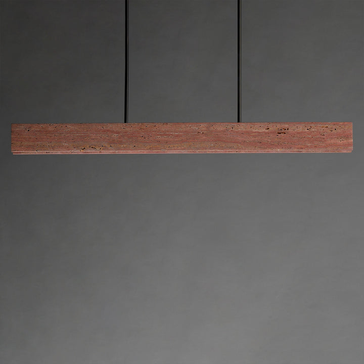 Lintel 47 LED Linear Stone Pendant by Studio M Lighting – lifestyle