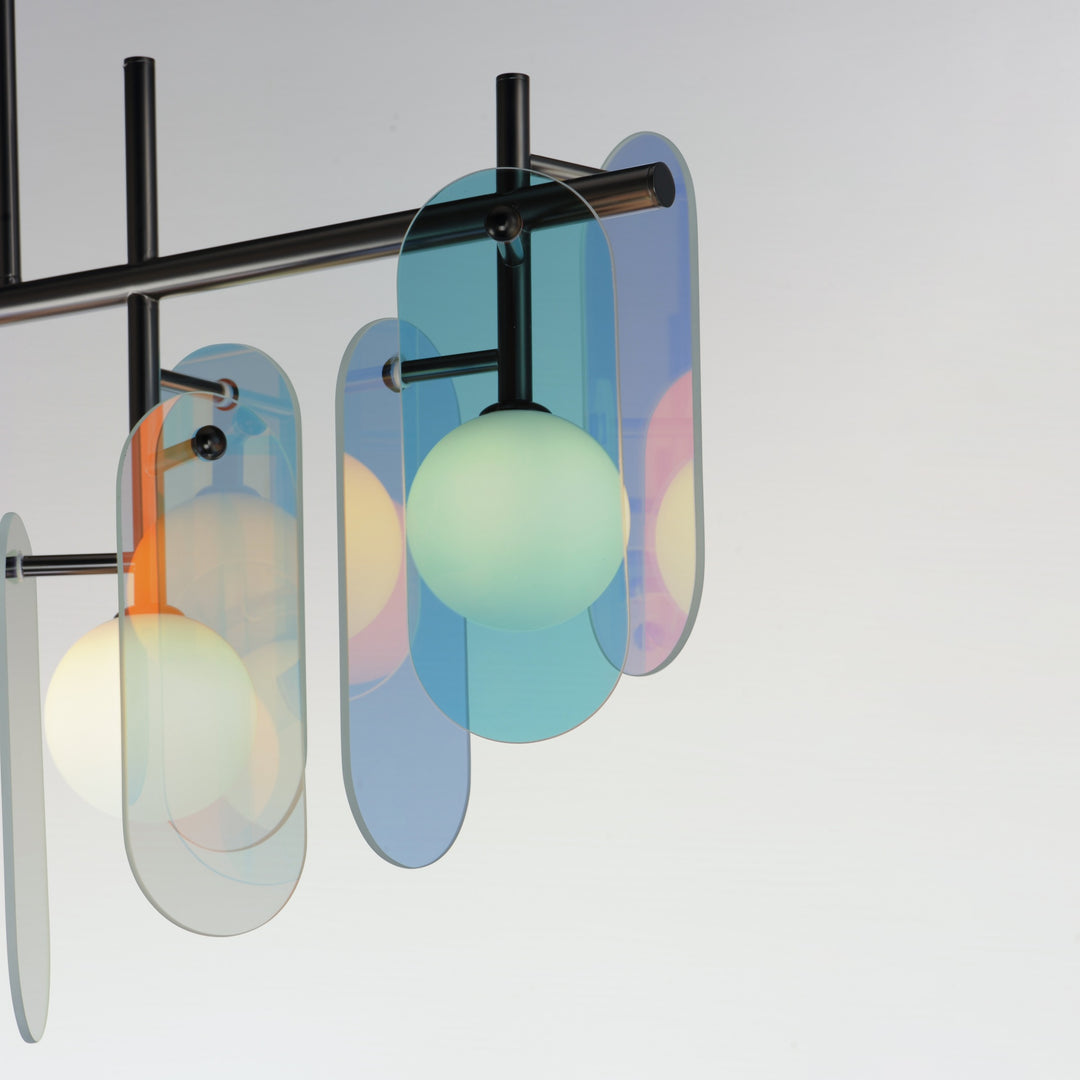 Megalith - Glass Megalith 5-Light Linear by Studio M Lighting – lifestyle