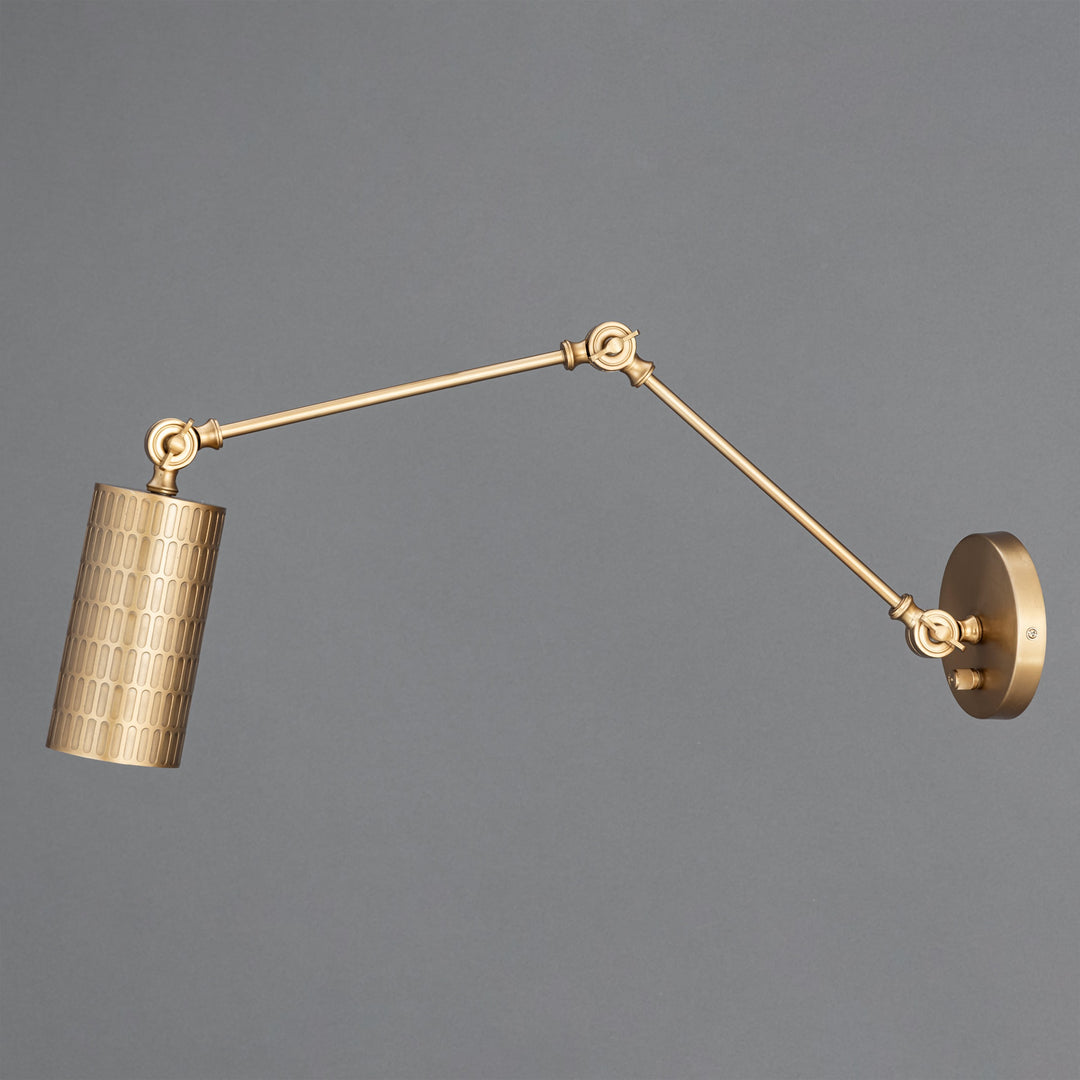 Shaka 1-Light Swing Arm Wall Sconce by Studio M Lighting – lifestyle