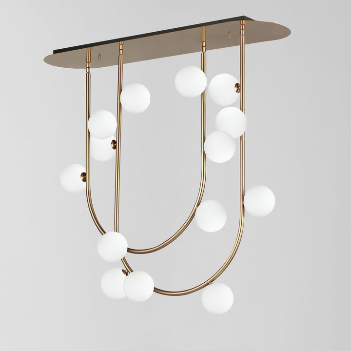 Contour 14-Light Fixed Stem Ceiling Light by Studio M Lighting – lifestyle