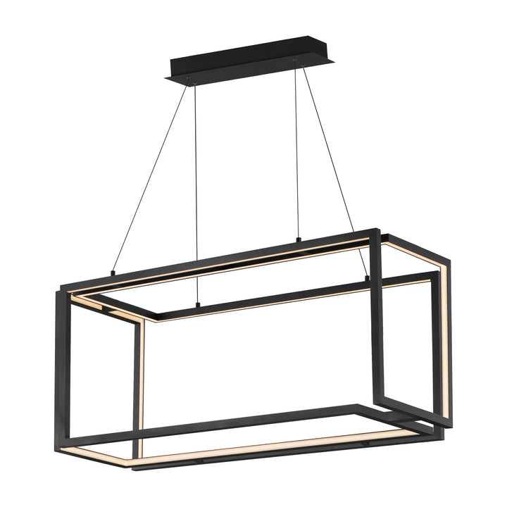 Penrose LED Linear LED Pendant by Studio M Lighting in Black