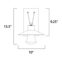 Cable Stay LED Outdoor Wall Lantern 564362 by Studio M Lighting – line drawing