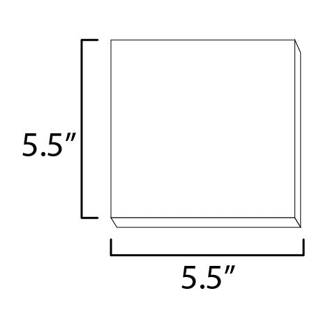 Cubed 5.5 LED Outdoor Sconce by Studio M Lighting – line drawing