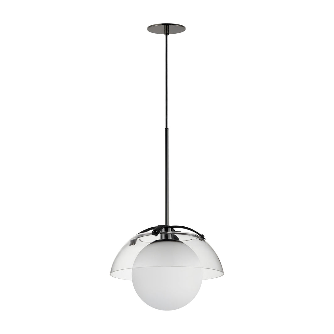 Domain 14" Pendant by Studio M Lighting in Black Chrome