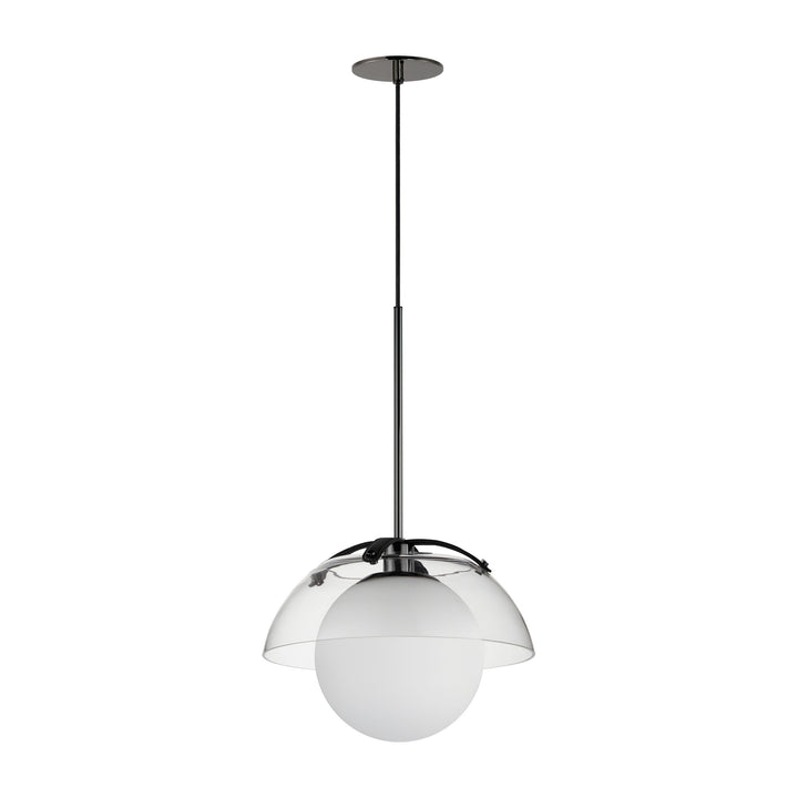 Domain 14" Pendant by Studio M Lighting in Black Chrome